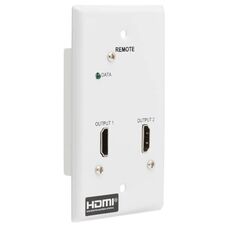 Top ponuda Tripp Lite 2-Port HDMI over Cat6 Receiver, Wall Plate - 4K 60 Hz, HDR, 4:4:4, PoC, HDCP 2.2, 230 ft. (70.1 m), TAA - LaptopPlaza uvoz i distribucija laptopova, projektora i druge IT opreme