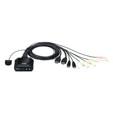 Top ponuda Aten 2-Port USB 4K HDMI Cable KVM Switch with Remote Port Selector - LaptopPlaza uvoz i distribucija laptopova, projektora i druge IT opreme
