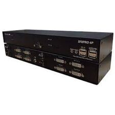 SmartAVI Quad DVI-D, Stereo Audio, USB 2.0/1.1, RS-232 Multimode Fiber Extender up to 1, 500 ft