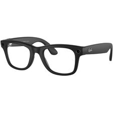 Ray-Ban Meta - Wayfarer (Standard) Smart Bluetooth Audio Glasses - Matte Black, Clear to G15 Green Transitions