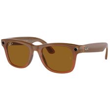 Top ponuda Ray-Ban Meta - Wayfarer (Large) Smart Bluetooth Audio Glasses - Shiny Caramel Transparent, Polarized Brown - LaptopPlaza uvoz i distribucija laptopova, projektora i druge IT opreme