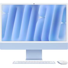Apple 2024 iMac All-in-One Desktop Computer with M4 chip with 10-core CPU and 10-core GPU: Built for Apple Intelligence, 24-inch Retina Display, 24GB Unified Memory, 512GB SSD Storage; Blue MD2T4CR/A, Color: Blue