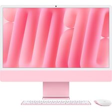 Apple 2024 iMac All-in-One Desktop Computer with M4 chip with 10-core CPU and 10-core GPU: Built for Apple Intelligence, 24-inch Retina Display, 24GB Unified Memory, 512GB SSD Storage; Pink MD2U4CR/A, Color: Pink
