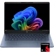 HP - OmniBook 3 - 14" 2K OLED Laptop - Snapdragon X (8-Core CPU) - 16GB Memory - 256GB SSD - Copilot+ - 41+ Hrs Battery Life¹ - Starlit Blue