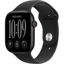 Apple Watch Series 12 GPS 46mm Smartwatch Black Aluminum Case, Black Sport Band - M/L. Health + Fitness + Sleep Tracking, Heart Rate, Safety, Velicina sata: 46mm, Color: Black Aluminum Case with Black Sport Band