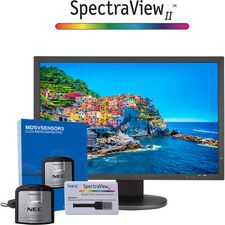 NEC PA243W-BK-SV 24.1" 16:10 Wide Gamut IPS Monitor (with SpectraView II, Black)