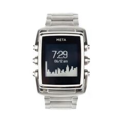 MetaWatch M1 Core Smartwatch (Stainless Steel, Stainless Steel Bracelet)