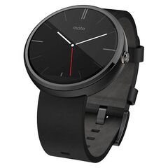 Motorola Moto 360 Smartwatch (Black Horween Leather)