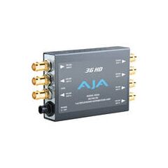 AJA 3GDA 1x6 3G/HD/SD-SDI Re-Clocking Distribution Amp with DWP