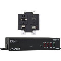 Top ponuda Aurora Multimedia DXW-2EUH Wall Plate with HDBaseT & USB CAT Extenders (Black) - LaptopPlaza uvoz i distribucija laptopova, projektora i druge IT opreme