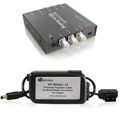 Blackmagic Design Mini Converter SDI to Analog w/ Switronix Powertap Converter Cable Kit