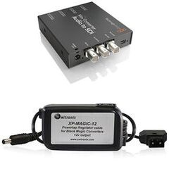 Blackmagic Design Mini Converter SDI to Audio w/ Switronix Powertap Converter Cable Kit