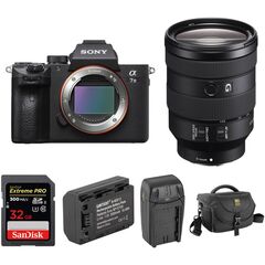 Sony Alpha a7 III Mirrorless Digital Camera with 24-105mm Lens and Accessories Kit