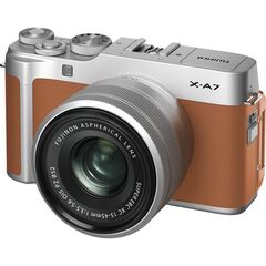 FUJIFILM X-A7 Mirrorless Digital Camera with 15-45mm Lens (Camel)