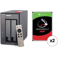 QNAP TS-451+ 16TB 4-Bay NAS Server Kit with Seagate NAS Drives (4 x 4TB)