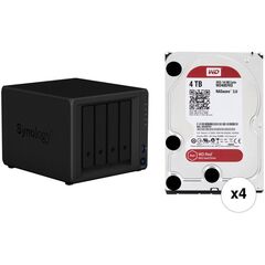 Synology DiskStation 16TB DS418 NAS Enclosure Kit with WD NAS Drives (4 x 4TB)