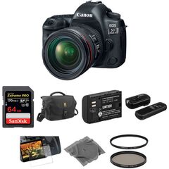 Canon EOS 5D Mark IV DSLR Camera with 24-70mm f/4L Lens Basic Kit