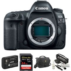 Canon EOS 5D Mark IV DSLR Camera with Canon Log and Accessory Kit