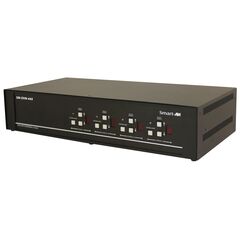 SmartAVI 4-Port DVI-D Matrix KVM Switch with Audio and USB 2.0 Support (4 Users)