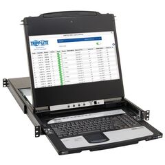 Tripp Lite DisplayPort KVM Console Switch 8-Port 17in LCD Dual Rail 1URM
