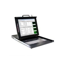 Rose Electronics RackView Switch 19 LCD Drawer +8 Port DVI KVM switch, 1280x1024 LCD VGA/DVI, Touch Pad, USB