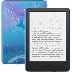 New Amazon Kindle Kids (16 GB) - If it breaks, we will replace it, includes ad-free books and cover, with glare-free display, faster page turns - Space Whale