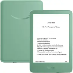Amazon  Kindle 16 GB  Lightest and most compact Kindle, with adjustable front light, and long battery life  Matcha