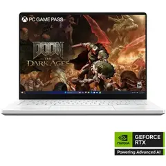 ASUS - ROG Zephyrus G14 14" OLED 3K 120Hz Gaming Laptop - AMD Ryzen 9 270 - 16GB LPDDR5X - GeForce RTX 5060 - 1TB SSD - Platinum White
