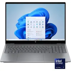 HP - OmniBook X 16" 2K OLED Touch-Screen Laptop - Intel Core Ultra 7 - 32GB DDR5 Memory - NVIDIA GeForce RTX 4050 - 2TB SSD - Meteor Silver