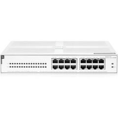 HPE Networking Instant On Switch Series 1430 16-Port Gb Unmanaged Layer 2 Ethernet Switch with PoE | 16x 1G | 16x CL4 PoE (124W) | Fan-Less | US Cord (R8R48A#ABA), Model: 16G PoE