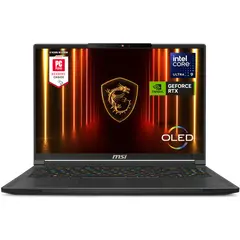 MSI - Stealth 16 AI 16" 240Hz QHD+ OLED Gaming Laptop - Intel U9-285H - NVIDIA GeForce RTX 5070 - 32GB Memory - 1TB SSD - Core Black