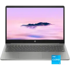 HP - 15.6" Full HD Chromebook Plus Laptop with Google AI - Intel Core i3 - 8GB Memory - 128GB UFS - Mineral Silver