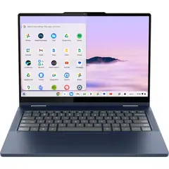 Lenovo - Chromebook Plus 2-in-1 14" Full HD Touchscreen Laptop - Intel Core 3 Processor N355 - 8GB Memory - 128GB UFS - Cosmic Blue