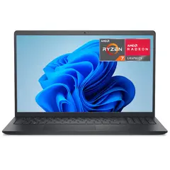 Dell - DC15255 - 15.6" 2K Laptop - AMD Ryzen 7 7730U 2023 - 16GB Memory - 1TB Storage - Carbon Black