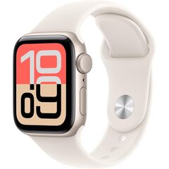 Apple Watch SE 3 [GPS 44mm] Smartwatch with Starlight Aluminium Case with Starlight Sport Band - M/L. Fitness and Sleep Trackers, Heart Rate Monitor, Always-On Display, Water Resistant, Velicina sata: 44mm, Color: Starlight