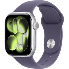 Apple Watch Series 11 [GPS 42mm] Smartwatch with Silver Aluminum Case with Purple Fog Sport Band - S/M. Sleep Score, Fitness Tracker, Health Monitoring, Always-On Display, Water Resistant MEU64RK/A, Velicina sata: 42mm case + Small/Medium band, Color: Silver Aluminum Case w/ Purple Fog Sport Band