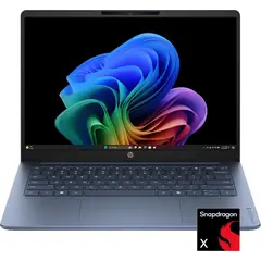 HP - OmniBook 3 - 14" 2K OLED Laptop - Snapdragon X (8-Core CPU) - 16GB Memory - 256GB SSD - Copilot+ - 41+ Hrs Battery Life&sup1; - Starlit Blue