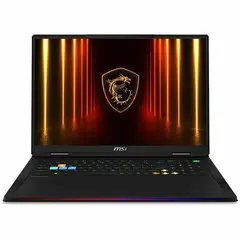 MSI - 18" Gaming Laptop 3840 x 2400 () - Intel Core Ultra 9 285HX with 64GB Memory - GeForce RTX 5090 - 2 TB SSD - Core Black, Black