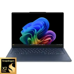 Lenovo - Yoga Slim 7x 14" 2K OLED Touchscreen Laptop - Snapdragon X2 Elite X2E-88-100 2026 - 32GB Memory- 1TB SSD - Copilot+ PC - Cosmic Blue