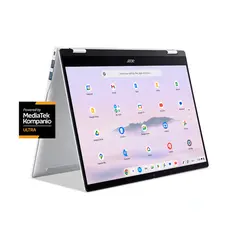 Acer - Chromebook Plus Spin 514 -14" WUXGA Touch Laptop with Google AI- MediaTek Kompanio Ultra-12GB RAM- UFS 256GB - Wi-Fi 7 - Platinum Silver