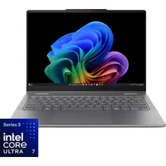 Lenovo - Yoga 7i 2-in-1 14" 2K OLED Touchscreen Laptop - Core Ultra 7 Processor 355 2026- 24GB Memory - 512GB SSD - Copilot+ PC - Luna Grey