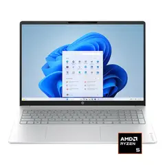 HP - OmniBook 3 - 16" 2K Touchscreen Laptop - AMD Ryzen 5 40 - 16GB Memory - 256GB SSD - Glacier Silver