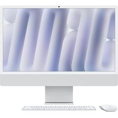 Apple 2024 iMac All-in-One Desktop Computer with M4 chip with 10-core CPU and 10-core GPU: Built for Apple Intelligence, 24-inch Retina Display with Nano Texture, 16GB Unified Memory, 256GB SSD Storage; Silver