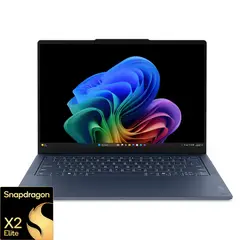 Lenovo - Yoga Slim 7x 14" 2K OLED Touchscreen Laptop - Snapdragon X2 Elite X2E-80-100 2026 - 16GB Memory- 1TB SSD - Copilot+ PC - Cosmic Blue