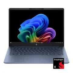 HP - OmniBook 3 - 14" 2K OLED Laptop - Snapdragon X (8-Core CPU) - 16GB Memory - 512GB SSD - Copilot+ - 41+ Hrs Battery Life&sup1; - Starlit Blue