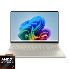 Lenovo - Yoga 7a 2-in-1 16" 2K LCD Touchscreen Laptop - AMD Ryzen AI 7 445 2026 - 16GB Memory - 1TB SSD - Copilot+ PC - Seashell