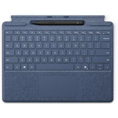 Microsoft Surface Slim Pen (2nd Edition) and Pro Keyboard for Pro (11th Edition), Pro 9, and Pro 8 Sapphire, Style: Direct, Set: Keyboard with Pen Bundle, Color: Sapphire