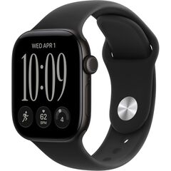 Apple Watch Series 12 GPS 42mm Smartwatch Black Aluminum Case, Black Sport Band - S/M. Health + Fitness + Sleep Tracking, Heart Rate, Safety, Velicina sata: 42mm, Color: Black Aluminum Case with Black Sport Band