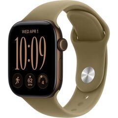 Apple Watch Series 12 GPS 42mm Smartwatch Dark Bronze Aluminum Case, Olive Sport Band - S/M. Health + Fitness + Sleep Tracking, Heart Rate, Safety, Velicina sata: 42mm, Color: Dark Bronze Aluminum Case with Olive Sport Band