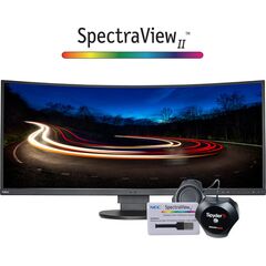 NEC EX341R-BK-SV 34" 21:9 Ultrawide Curved LCD Monitor with SpectraView Color